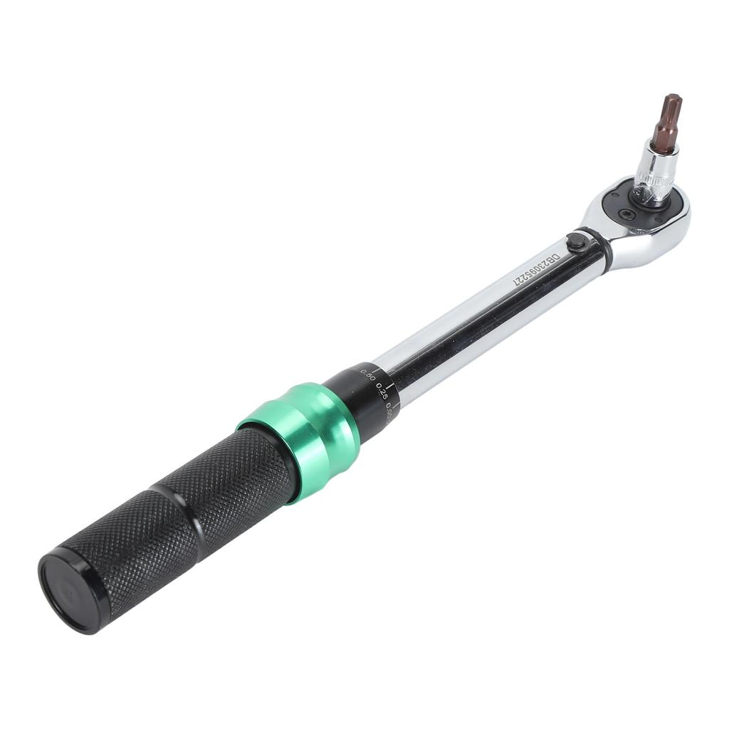 15Pcs Torsion Wrench Set Multifunctional Stainless Steel Wrenches 1 4 Drive 5‑25Nm Black