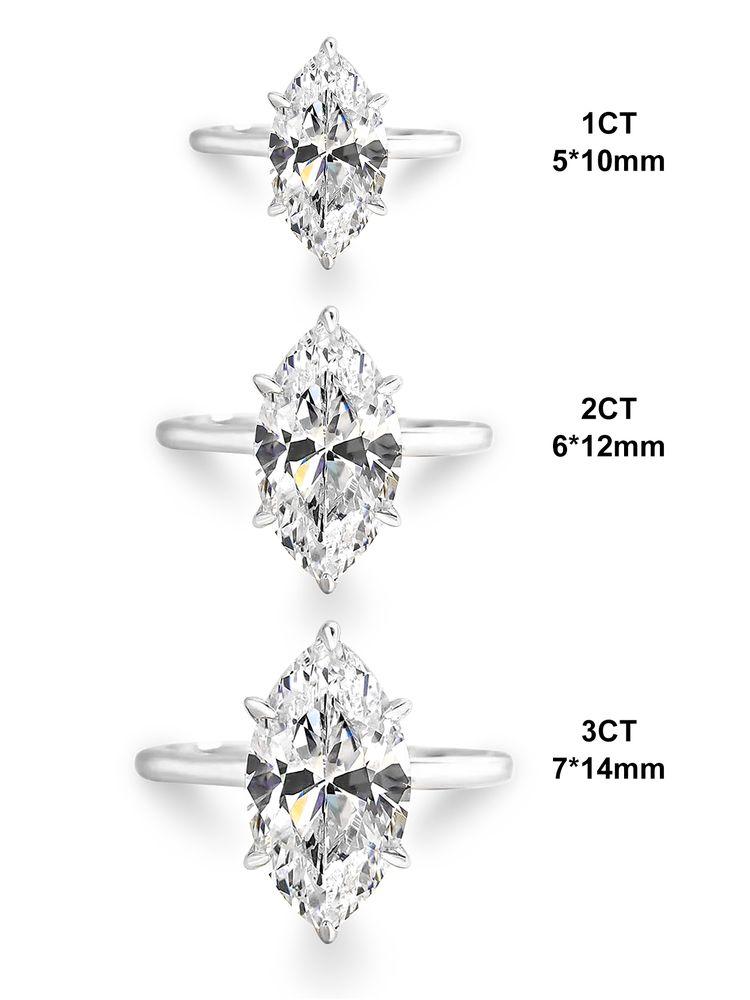 925 Silver Simple Classic 1-3 Carats Marquise Zircon Ring For Women Engagement Wedding Luxury High Quality Fine Jewelry