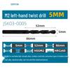 Capson M2 High-Speed Steel Left-Hand Twist Drill Bit for Stainless Steel, Straight Shank, 1-16mm