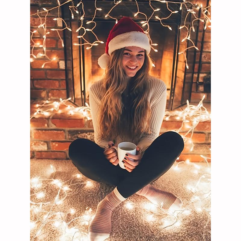 Pockets Thick Winter Warm Leggings Women Casual Velvet Warm Leggings Warm Pants
