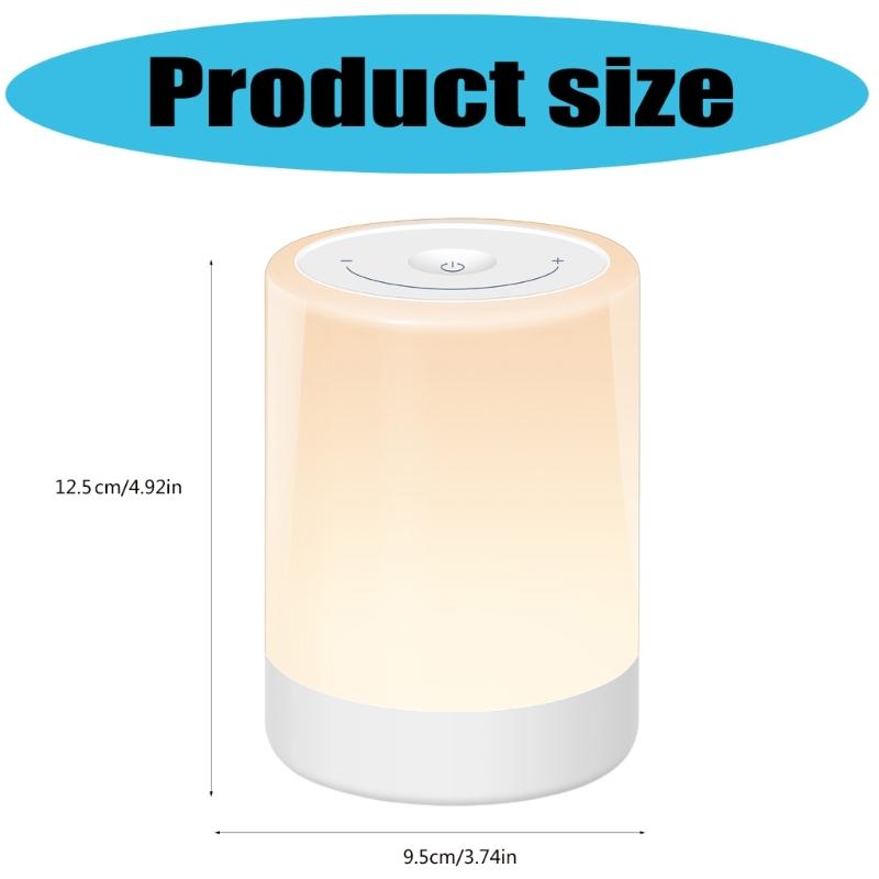 Rechargeable LED Bedside Lamp with Adjustable Brightness LED Touch Lamp Modern Desk Lamp Suitable for Indoor Room Use