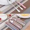 Tableware Chopsticks Spoon Fork Utensils Reusable Smooth Eating Supplies Restaurant Camp School Dishwasher Steriliser