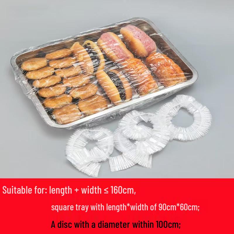 Large Transparent Fresh-Keeping Cling Film Set for Trays, Bowls, and Baking Pans