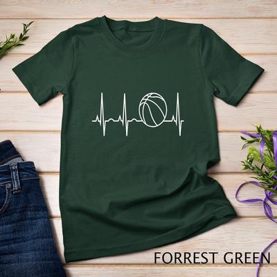 Heartbeat Basketball Shirt Best Basketball Player and FanTee Unisex T-shirt