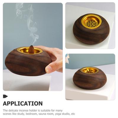 Wooden Holder Creative Desktop Censer For Bedroom Yoga Studio Decorative Aroma Burner Indoor Incense Burner Ornament Stick