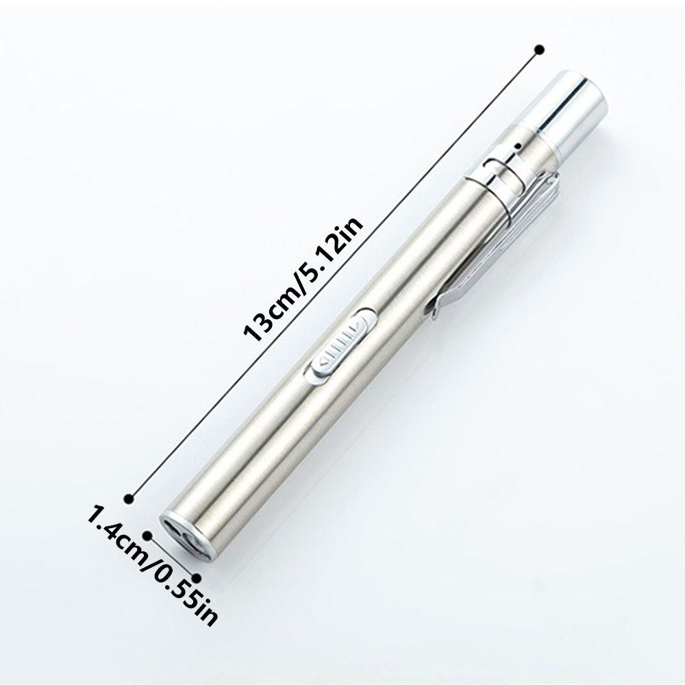 USB Recharging Nurse Flashlight Yellow/White Lights Dual Light Pen Light EMT Equipment