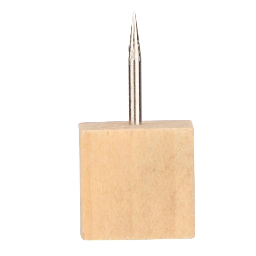 Practical Durable Delicate Wooden Pushpin Cute Style In High Quality(30pcs, square pushpin)