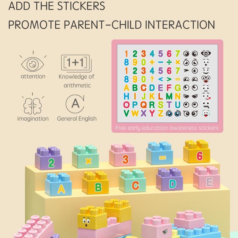 DIY Macaroon Fun Particles Building Block Toy Set Parent and Child Girls Assembling Educational Toys