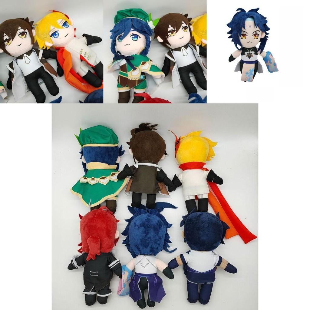 Entzückend weiche Genshin Impact Plüschtiere mit Zhongli, Xiao, Venti, Kaeya, Tartaglia und Diluc für Sammler und Fans