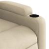 Electric Recliner Chair with Rising Function Cream Fabric