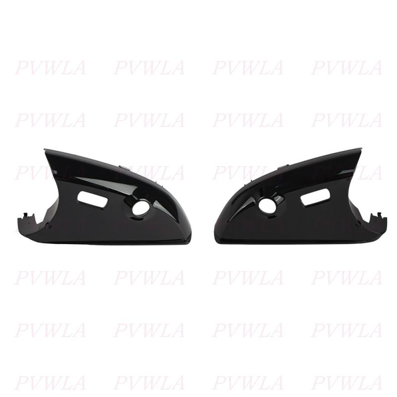 Black Painted Reverse Mirror Housing With Puddle Light Hole For Benz W212 2009 2010 2011 2012 2013 2014 2015 2016Car Accessories