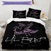 3pcs Lil Peep1 Pattern Bedding Set Duvet Cover Set Includes Duvet Cover &pillowcases, Perfect All Season Bedroom Decoration & Gift
