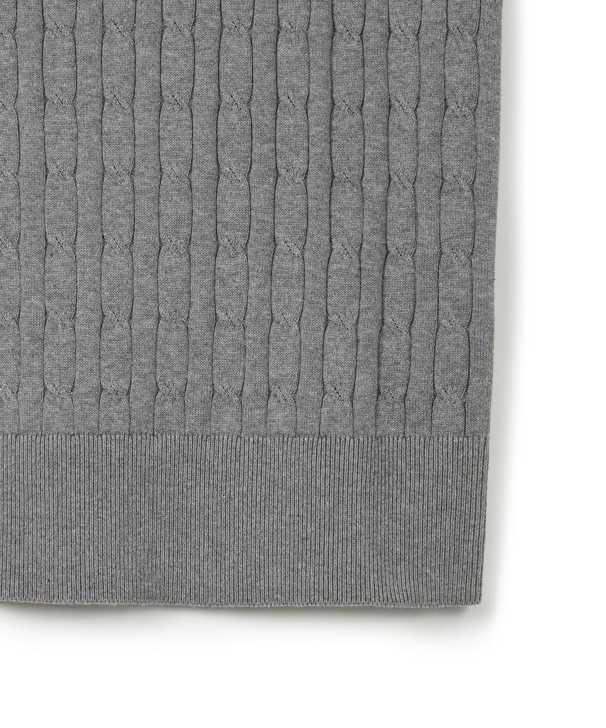 USPOLOASSN Coton Manches Courtes Tricot Rond_Gris Anthracite