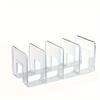 Acrylic File Sorter, Clear File Holder Acrylic Desk Organizer, Sturdy Desktop File Organizer File Folder Holder Rack( 1 Pack)