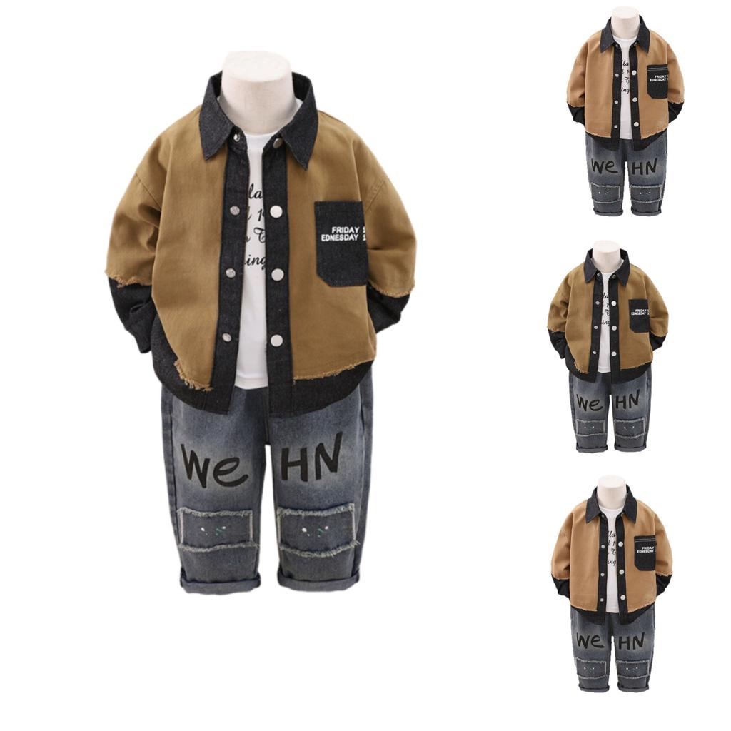 Kids Casual Long-Sleeve Set, Comfortable Daily Wear Outfits