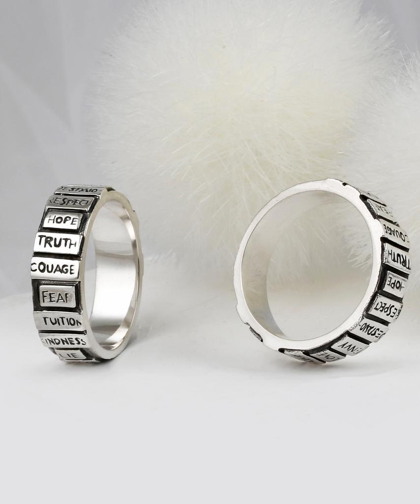 Shoveoff [Silver 925] Svr-#S603 Have A Belief Ring