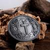 Western Belt Buckle Vintage Style Fashion Alloy Engraved Floral for Men Women