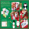 500pcs Christmas Self-Adhesive Gift Tags – 2x1.5 Inch Foil Labels With 5 Classic Designs For Holiday Gifts, Birthday, Special Occasions