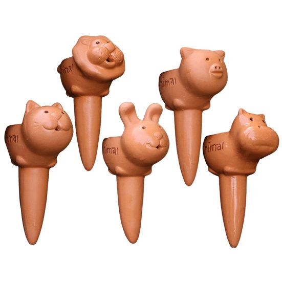 מכשיר חלחול מים יצירתי צורה חוסכת עבודה ידידותית למשתמש קרמיקה לא דוהה צמחים ביתיים גן פרחים השקיה עצלנית מכשיר טפטוף ציוד לגינה