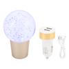 Universal Car Stick Shift Knob Acrylic Ball Gear Shifter Knob Colorful Touch Activated Ambient Light