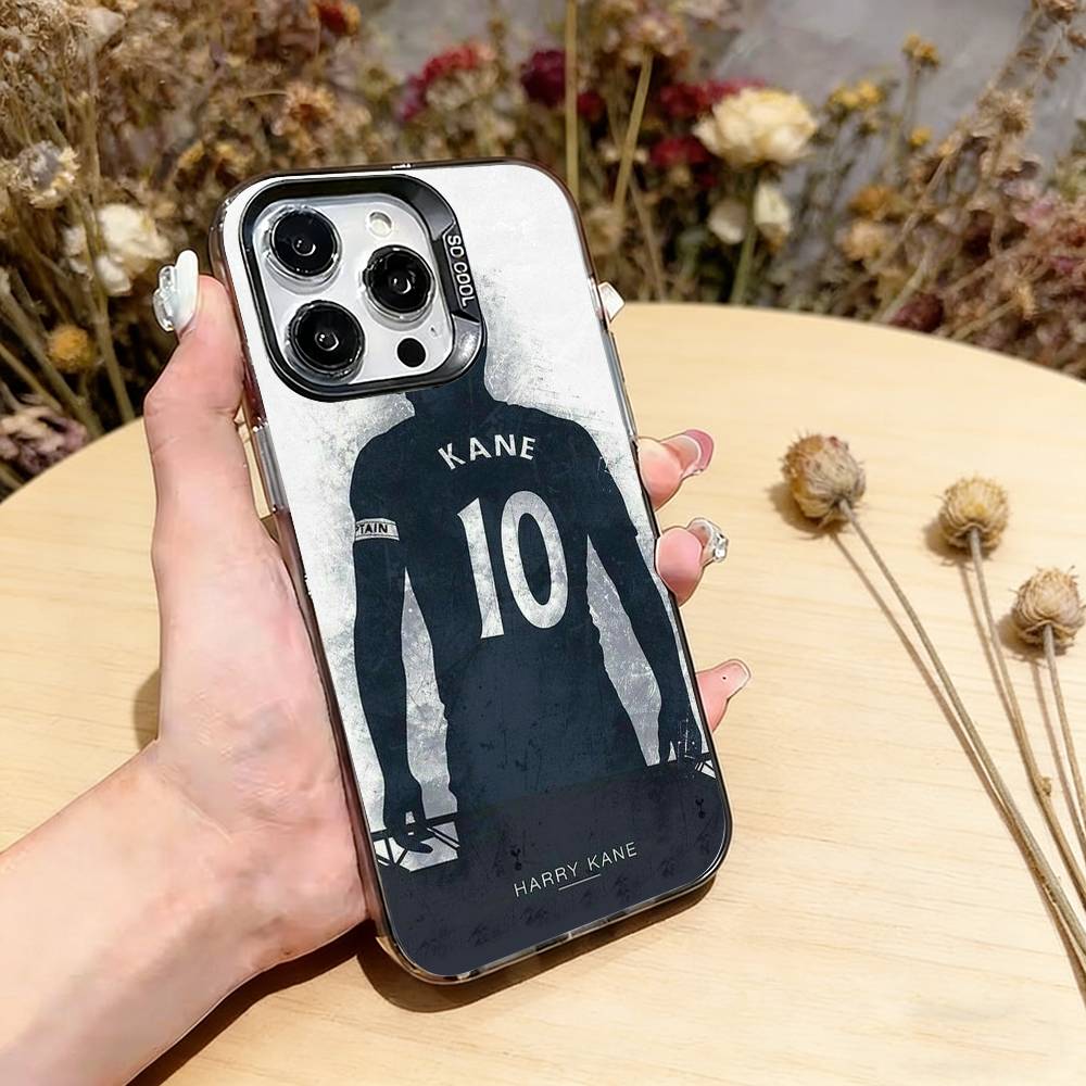 Football Star H-Harry Kane   Phone Case For iPhone 17,16,15,14,13,12,11 Plus,Pro Max,XS,Colorful Silver Phone case Funda Cover