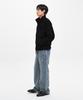 INTEMPOMOOD High-Neck Suede Jacket_Black