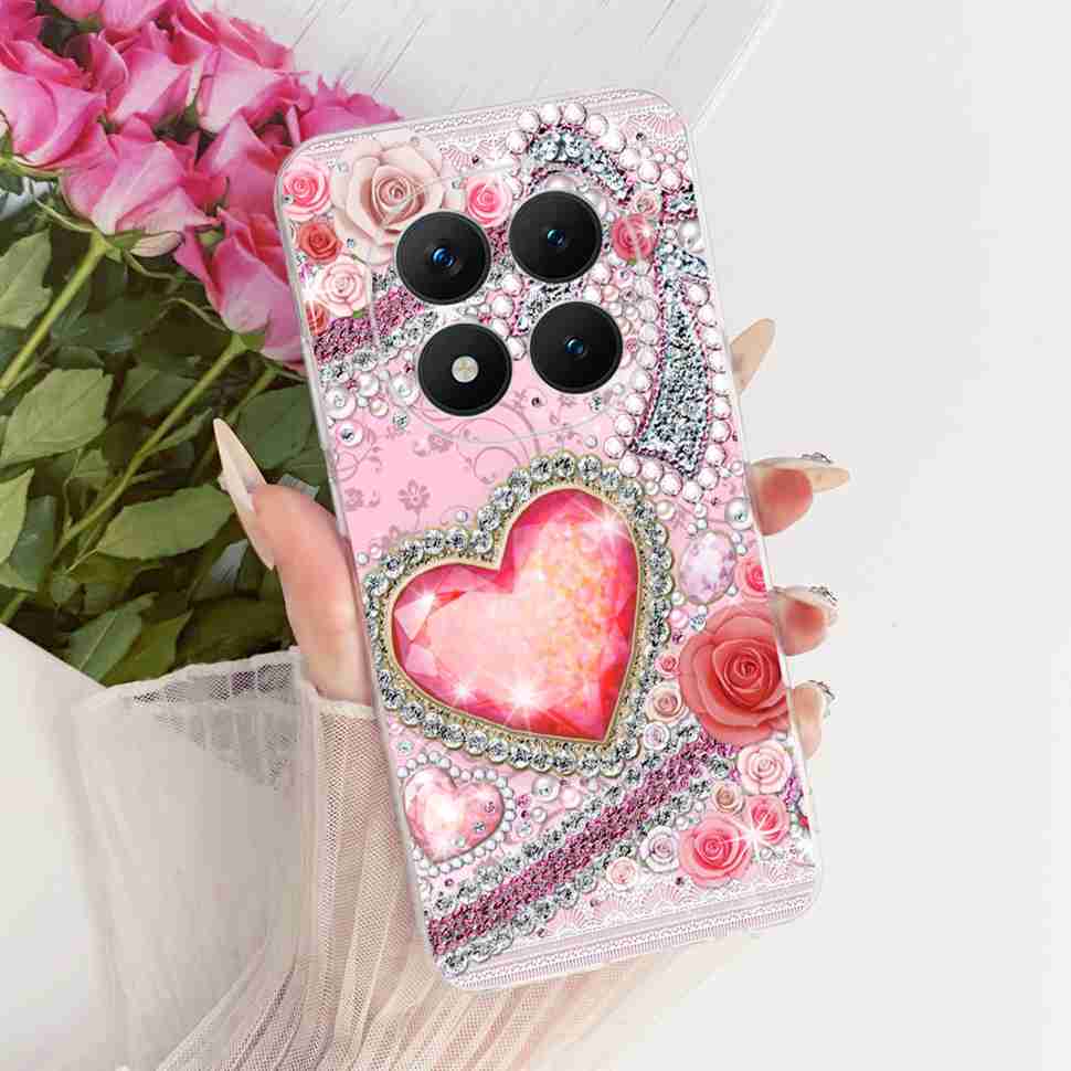 Für Xiaomi Redmi Note 15 Pro Plus ProPlus 5G Hülle Blume Cartoon Hülle Weiche Silikonhülle Für Redmi Note 15 Pro+ Hülle