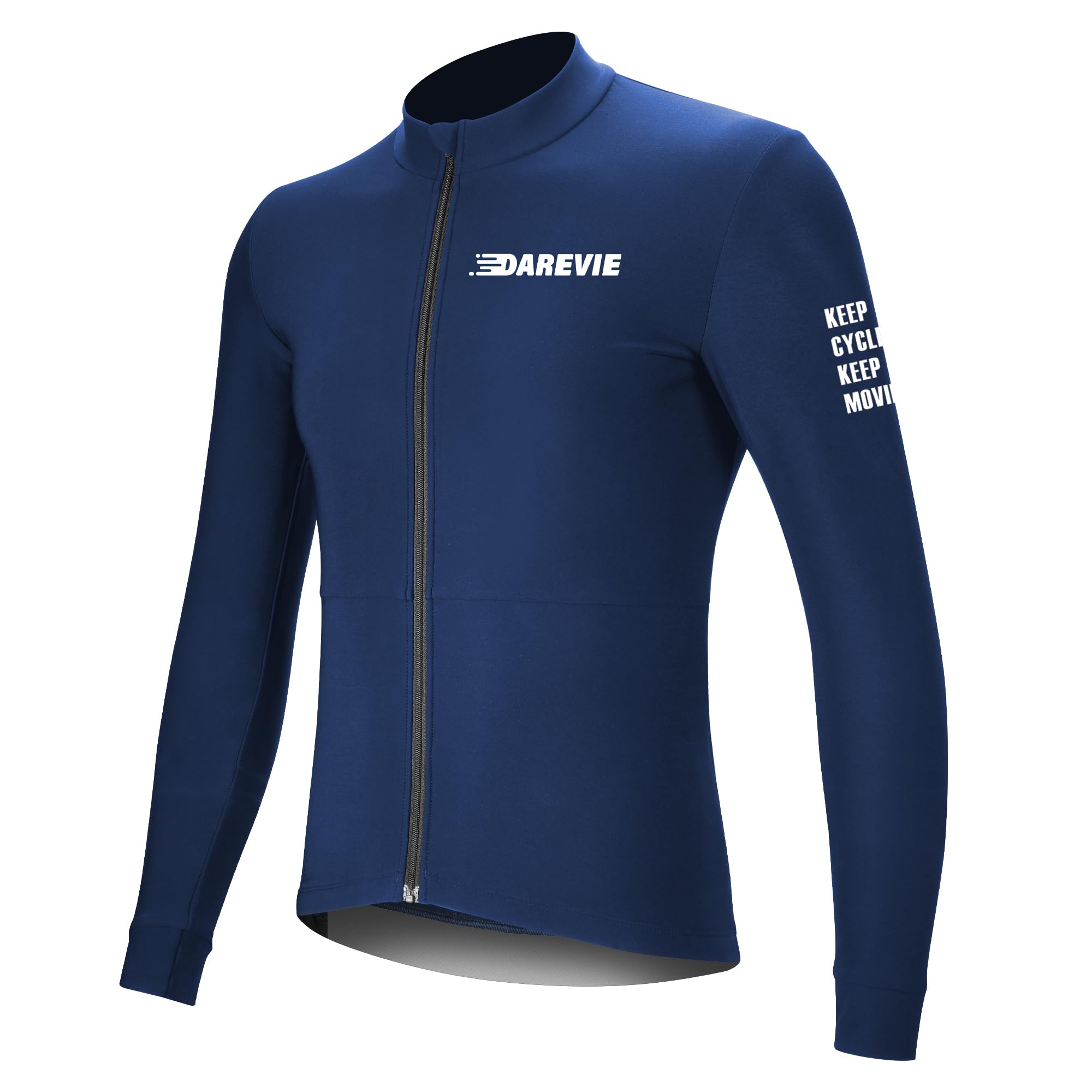 

Darevie Cycling Long Cycling and Road Bike High Suitable for Temperatures from Jersey, Sleeve, Fleece-Lined, Autumn/Winter, Wear, Lightweight, синий