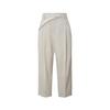 LESS Women's 2023 Autumn Loose Tapered Cropped Trousers