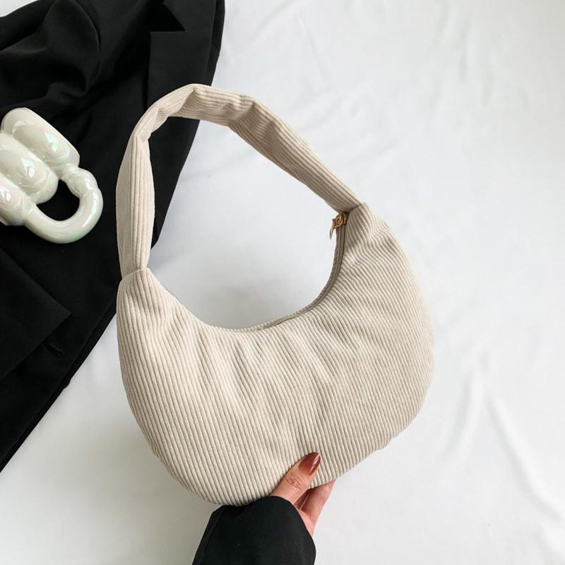 

Stylish And Minimalist One Shoulder Bag For Women In Versatile Colors And Textures OffWhite