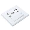 10A Outlet Adapter Port Electrical Equipment Accessories Home Dual USB Plug Power Socket Wall AC DC Charger Switch 86x86mm