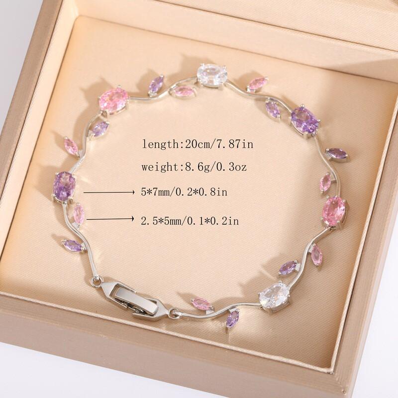 Elegant Zircon-Embellished Tree Branch Bracelet In Eco-Friendly Copper With Gold Plating Unisex Luxury Jewelry Daily Wear
