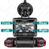 4 Channel 1080P Car DVR WiFi GPS 4 Lens 170 Degree with Rear Camera Dash Cam Dual 8 Infrared Light Night Vision Car Camera