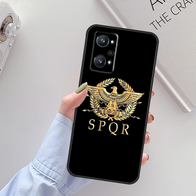SPQR Roman Imperial Legion For Realme 10 11 Pro Plus GT Neo 5 2T C21Y C30 C31 C33 C35 C55 OnePlus Nord CE 2 3 Lite Case