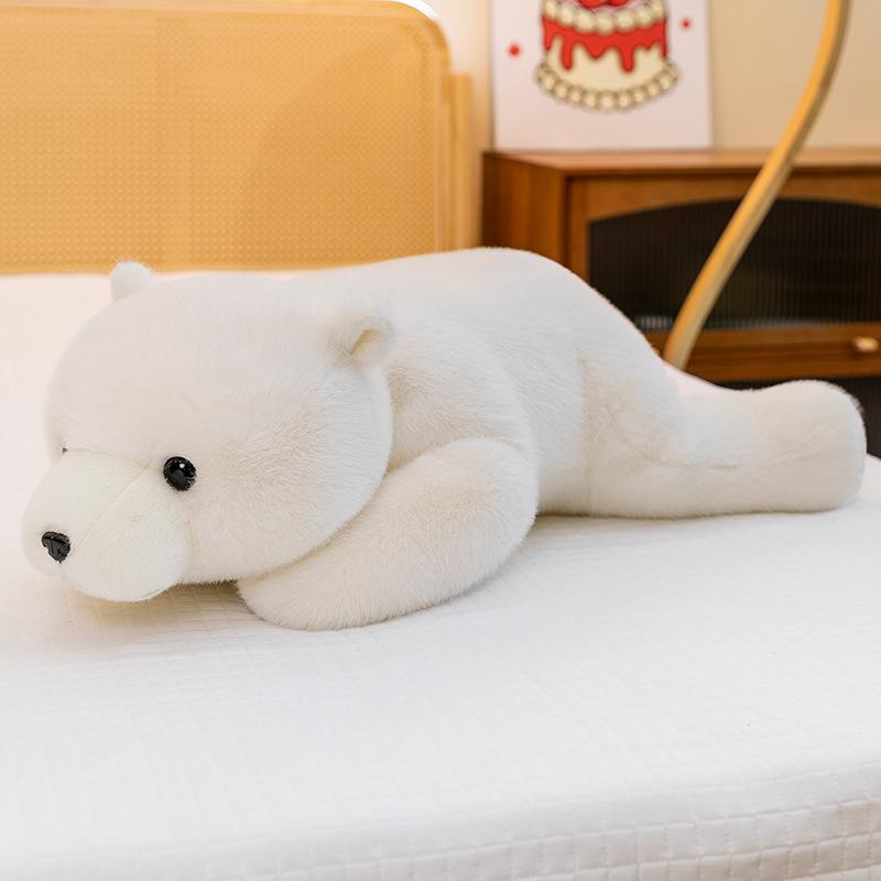 Popularna w Internecie imprezowa pluszowa zabawka z niedźwiedziem polarnym, urocza lalka do przytulania, lalka do spania, poduszka, prezent dla dzieci