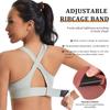 High-Elasticity Shockproof Sports Bra with Front Zipper, Plus Size, Anti-Sagging, Beautiful Back Design