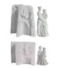 Birthday Gift Bride Plasters Mold Durable Reusable Silicone Mold for Candy Jewelry Making Scented Candle Silicone Mold