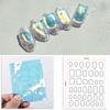 Film Self-Adhesive Nail Ice Cube Sticker Aurora Nail Foils 3D Cellophane Paper Laser Nails Film