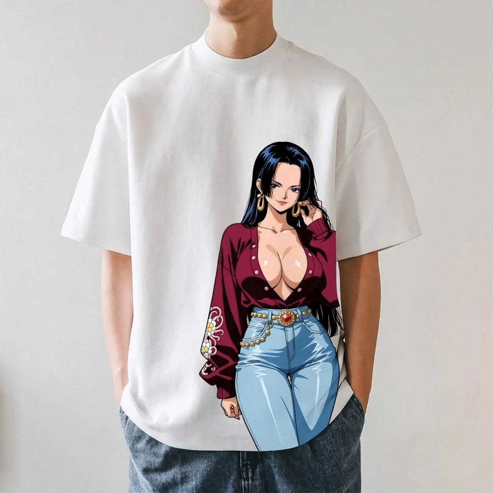 One Piece Boa Hancock Japanese Style Classic Tee High-quality Streetwear Men's Clothing Women's Clothing 2026 Summer New T Shirt