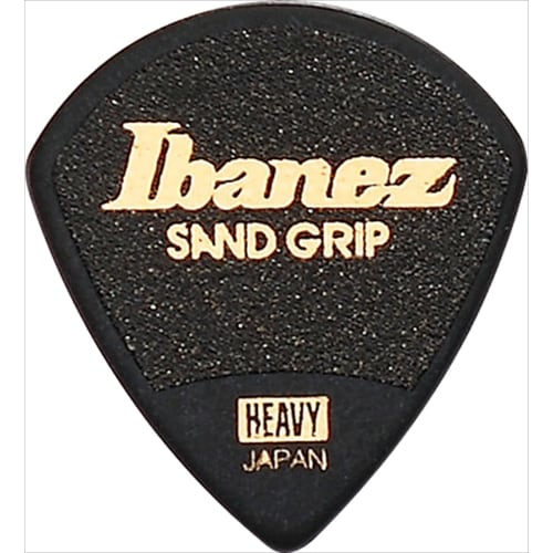 Ibanez Grip Wizard Series Sand Grip Picks (Heavy), 6-Pack, Black (PPA18HSGBK)