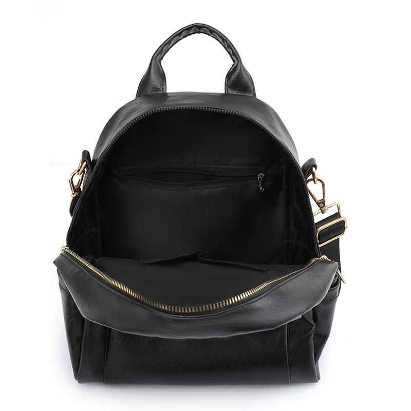 Shoulder Bag Women's Soft Leather PU Backpack