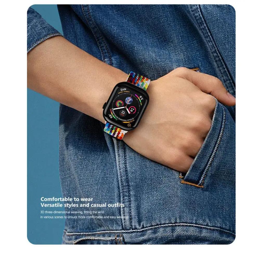 Magnetic Strap for Xiaomi Smart Mi Band 9 Pro/8 Pro Watch Band Comfortable Stretchable Braided Correa Redmi Watch 4 5 6 Brecelet