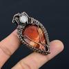 Red River Jasper Pendant, 999 Copper Wire Wrapped Pendant Handmade Gemstone Jewelry, Gifts For Wife Brand New Pendant