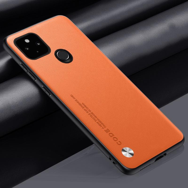 Luxury PU Leather Case For Google Pixel 5A 5G Back Cover Matte Silicone Shockproof Protection Phone Case For Google Pixel5A 5G