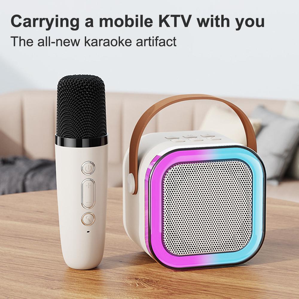 2026 New Professional Singing Bluetooth Atmosphere Column Speaker High-end Ktv Karaoke Microphone Bluetooth Audio Wireless Mic