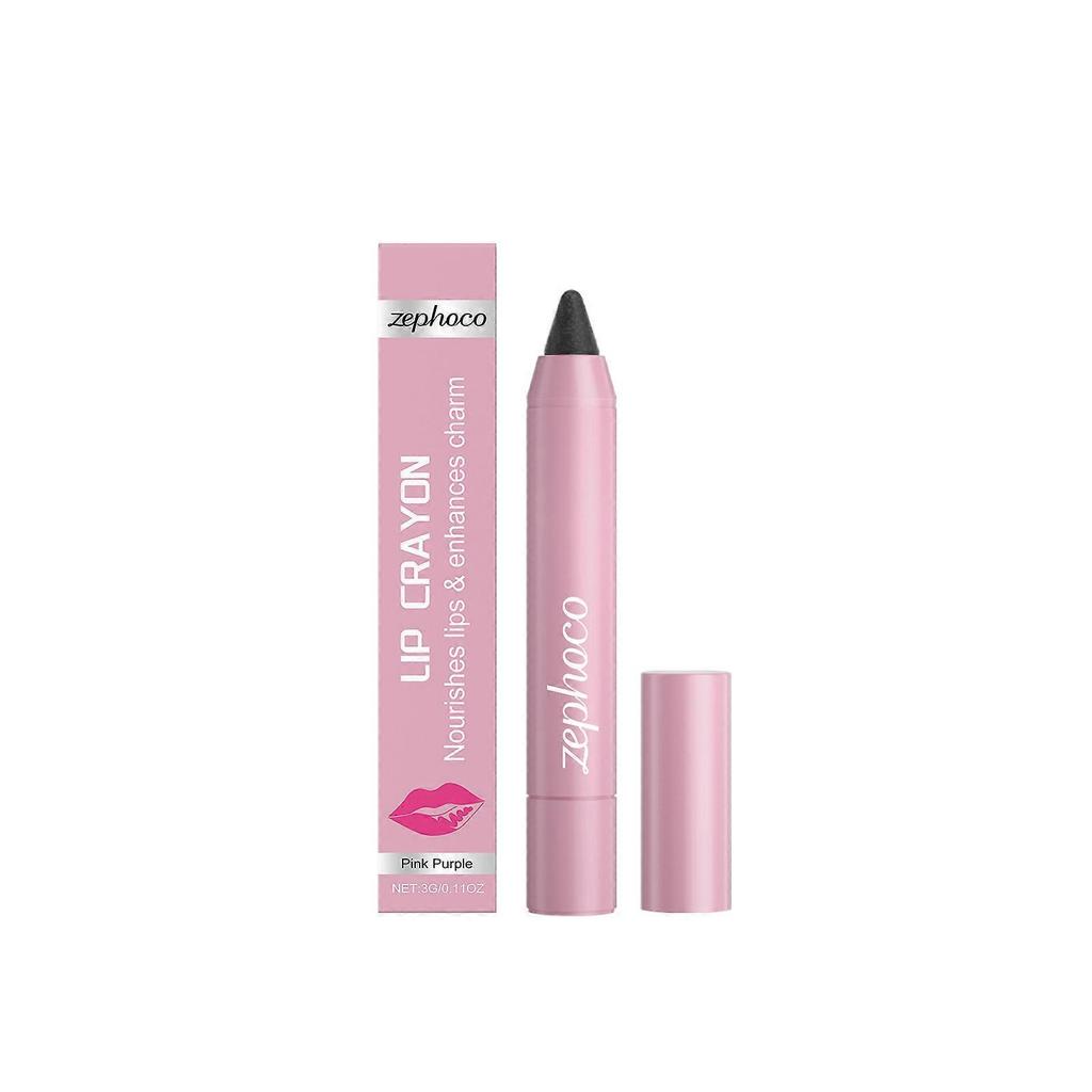 Long-Lasting Velvet Lip Gloss Pen, Pink-Purple Matte Tint, Hydrating Non-Sticky Finish