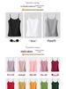 Women's Pure Cotton Black Camisole Vest – Small, Tight-Fitting, Sexy, Plus Size, Short Top for Summer/Spring.