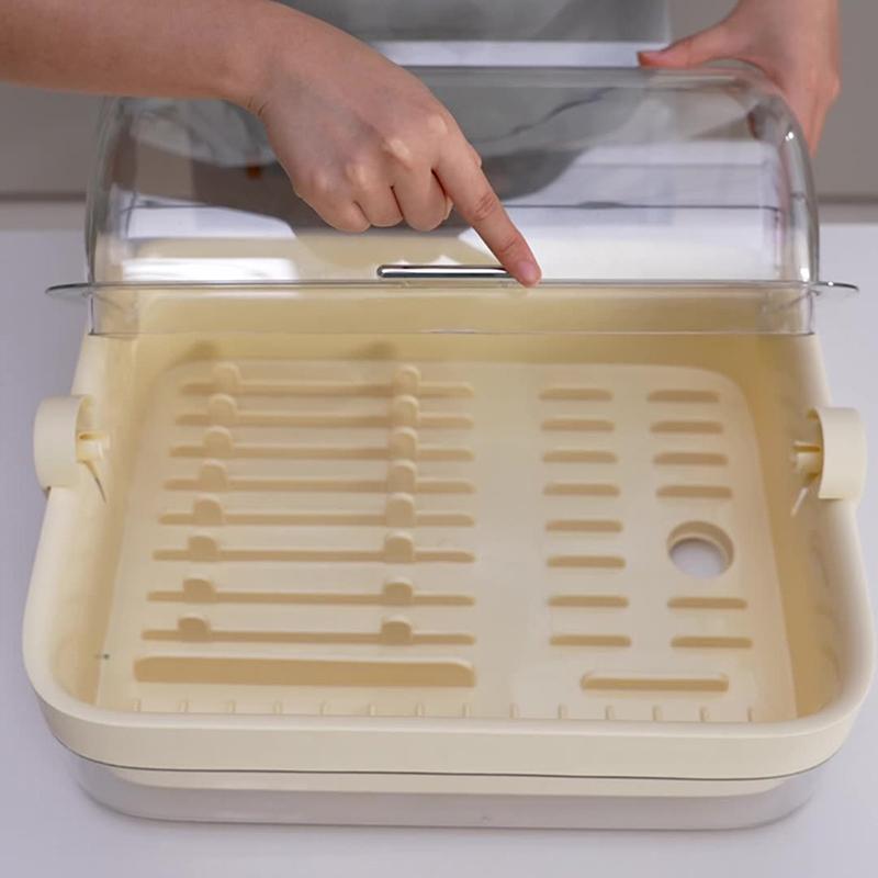 Kitchen Cupboards With Bowls And Chopsticks Storage Boxes Household Drain Bowl Rack With Lid For Dishes And Dish Racks