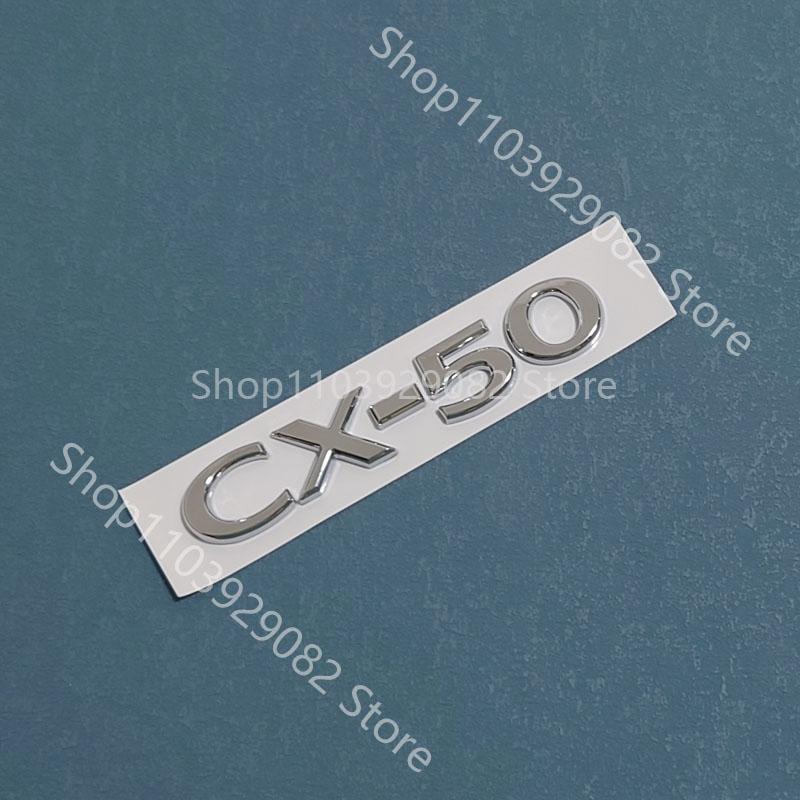 For Mazda CX-50 Black Front Logo, Middle Grille Sticker, CX-5 Rear Logo, Luggage Compartment Logo Accessory Sticker Carbon Fiber Xlnpu00