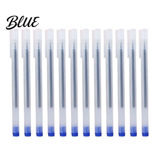 Gel Pens for Students 12PCS Smooth Ink Pens Quick-drying 0.5mm Fine Point Writing Instruments Office Minimalist Frosted Grip And School Supplies